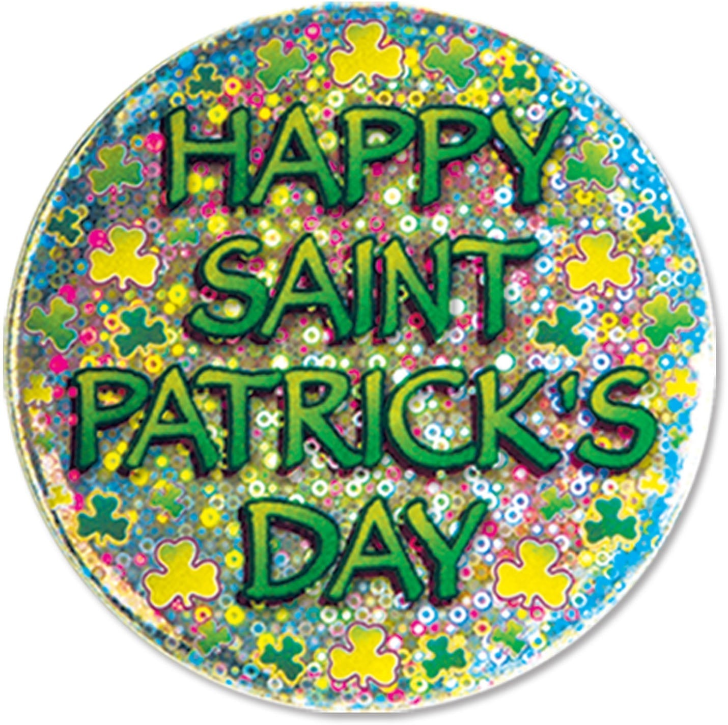 Happy St Patrick's Day Button