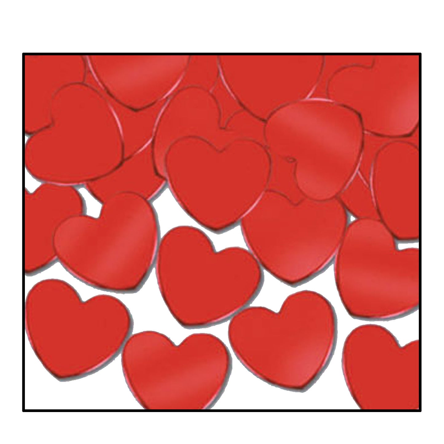 Fanci-Fetti Hearts - Red