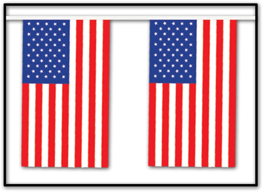 Outdoor American Flag Banner