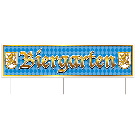 Plastic Jumbo Biergarten Yard Sign