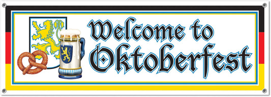 Welcome To Oktoberfest Sign Banner