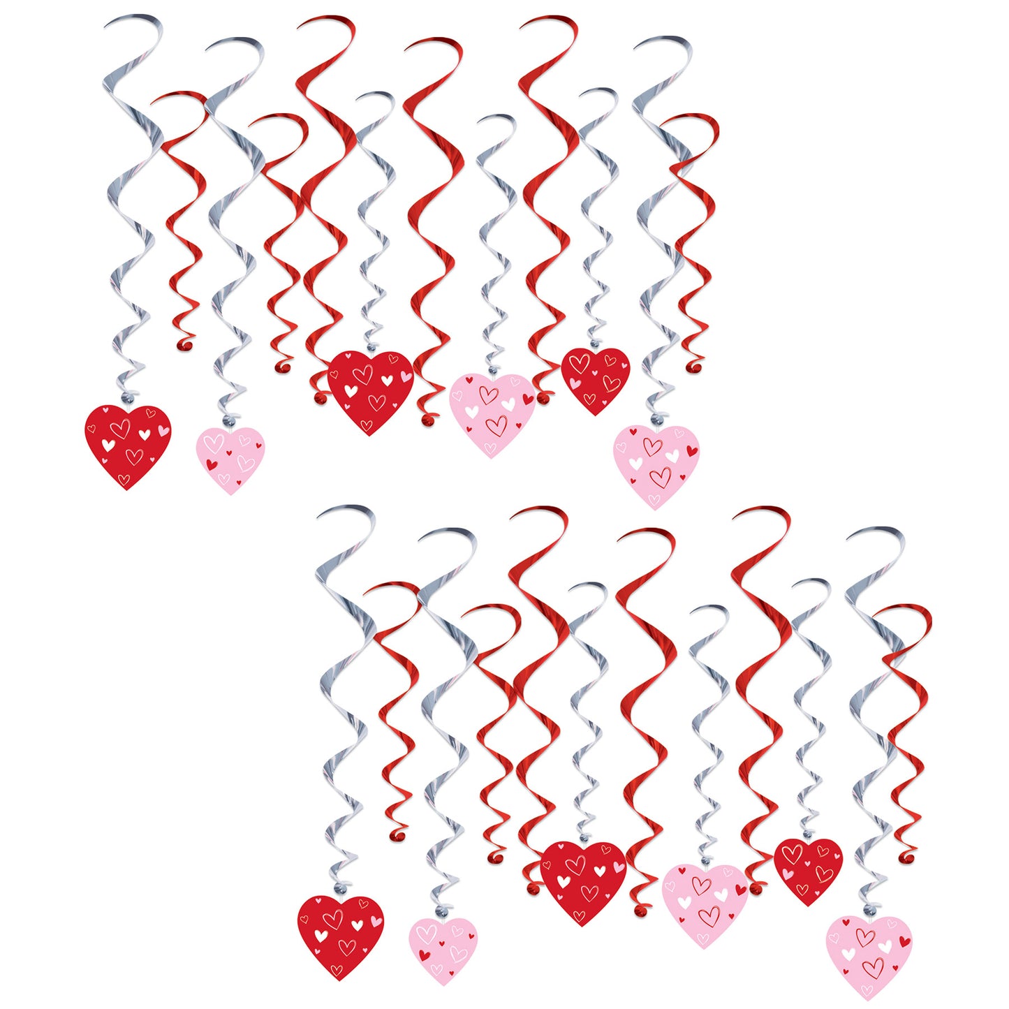 Valentine's Day Heart Whirls (24/Pkg), pkt of 24