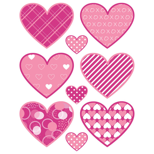 Valentine's Day Clings, 9/pkg