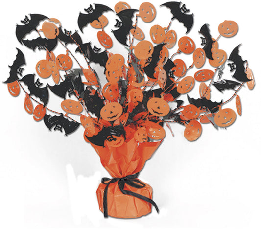 Bat and Pumpkin Gleamin' Burst Centrepiece