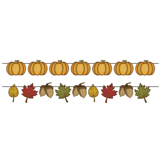 Rustic Fall Streamer Set,  4½"–6" x 12'