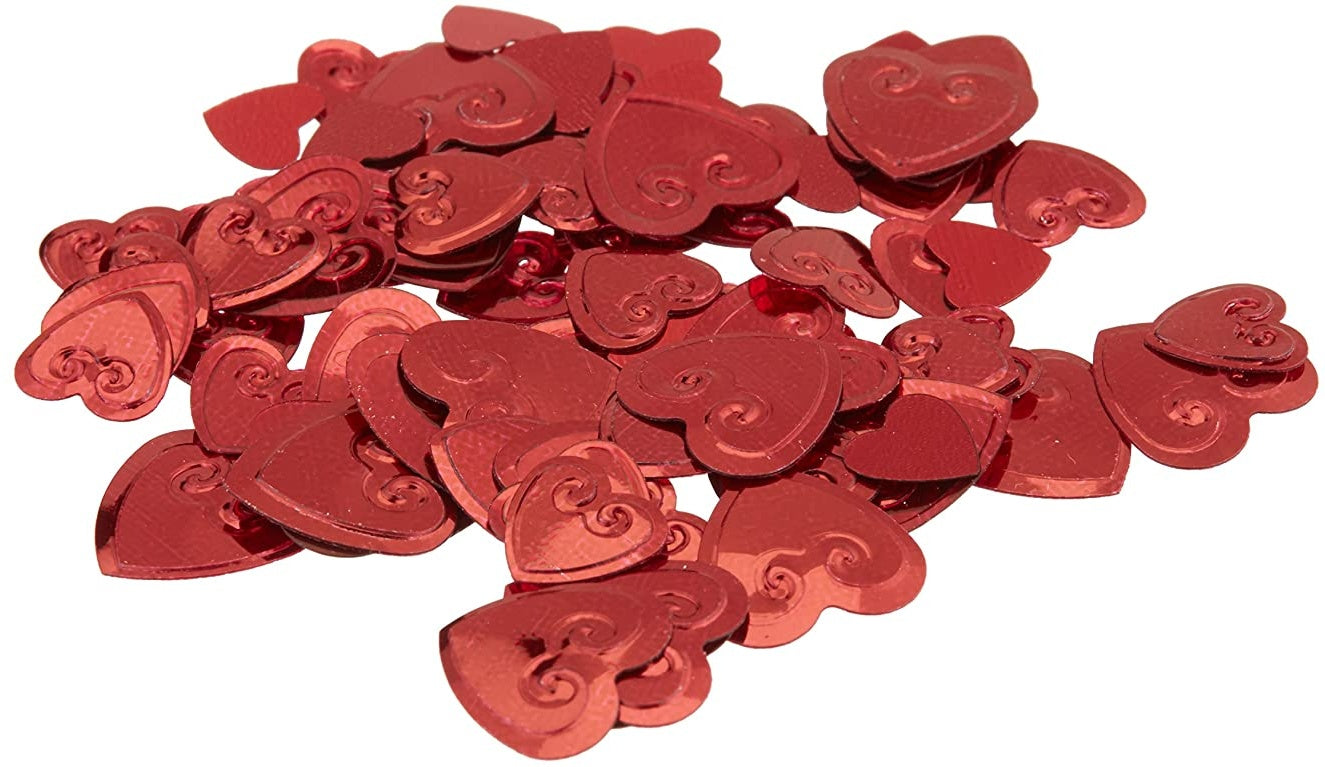 Red Hearts Confetti