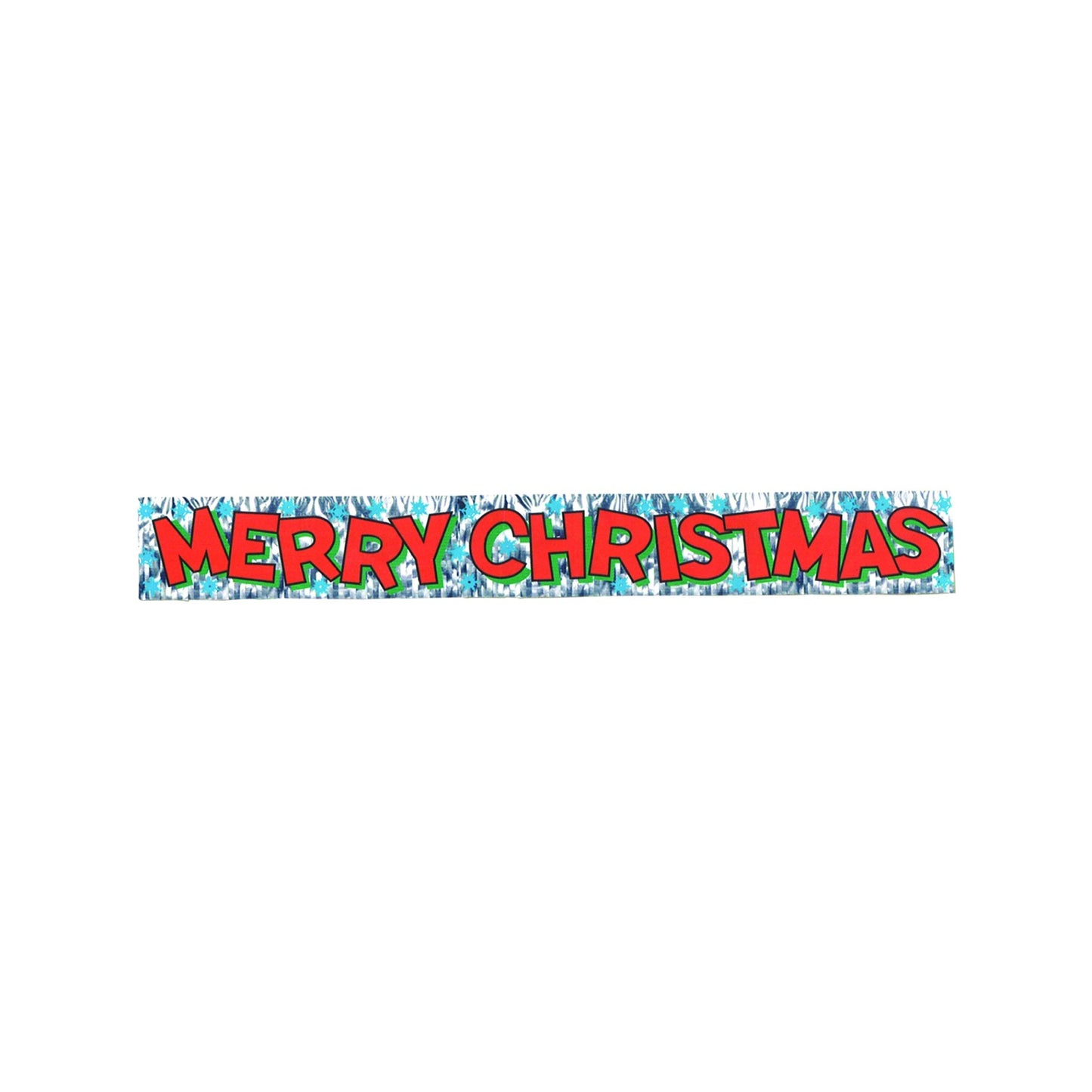 Metallic Merry Christmas Fringe Banner