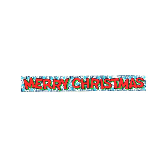 Metallic Merry Christmas Fringe Banner