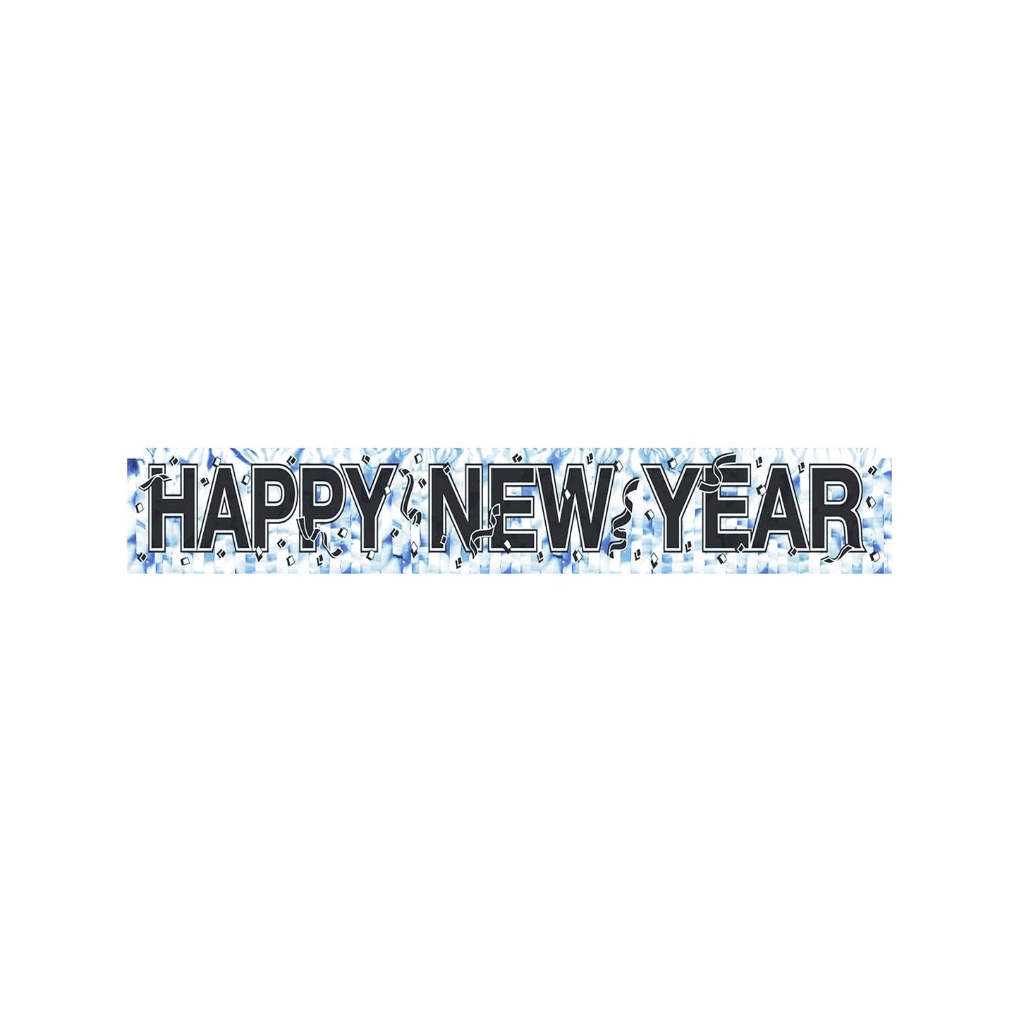 Metallic Happy New Year Fringe Banner