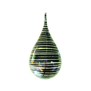 Glittered Striped Tear Drop