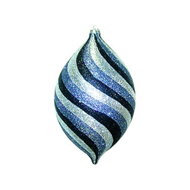 Glittered Swirl Striped Tear Drop