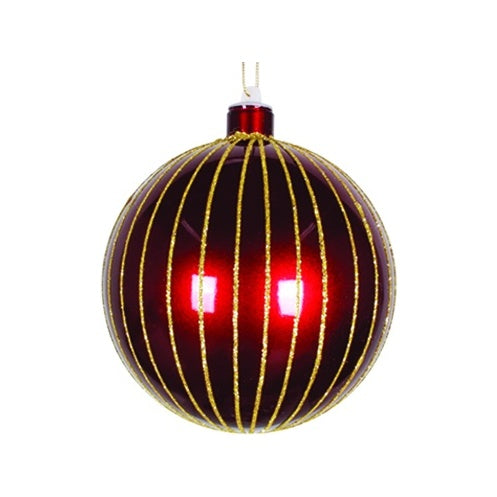 Glittered Striped Ball