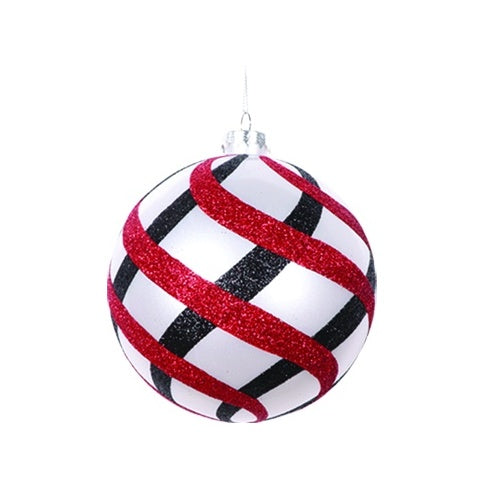 Glittered Ball w/ Pattern