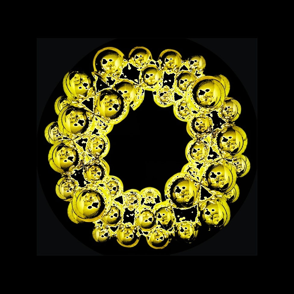 Large Illuminated Bauble Wreath