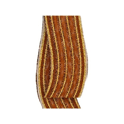 Glittered Striped Ribbon