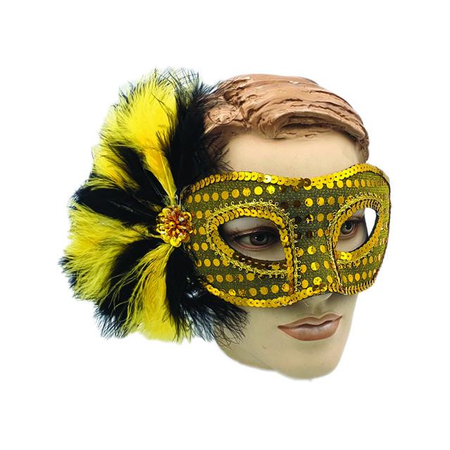 Gold Mask with Black and