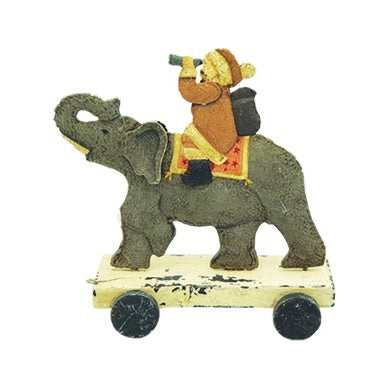 Man on Elephant Ornament