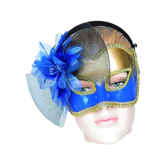 Feather Mask w/ Ribbon