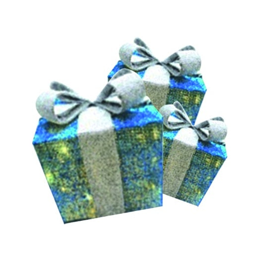 Illuminated Gift Boxes w/ Bow and Lights