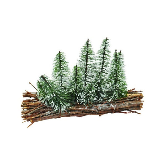 Wintry Forest Wooden Centerpiece