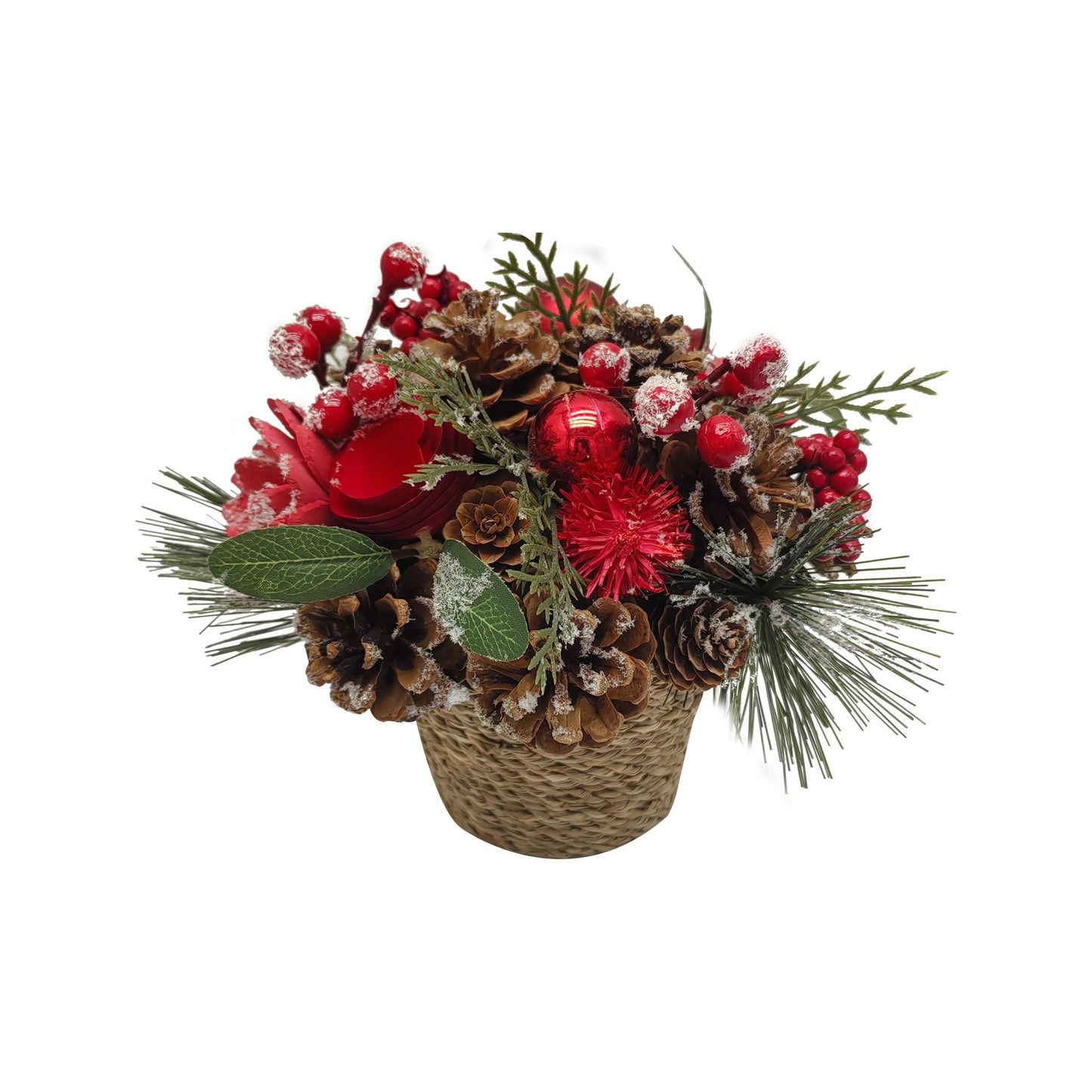 Wintry Pinecone Centerpiece