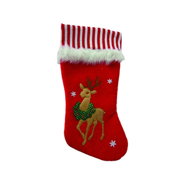 Felt Stocking w/ Reindeer Design