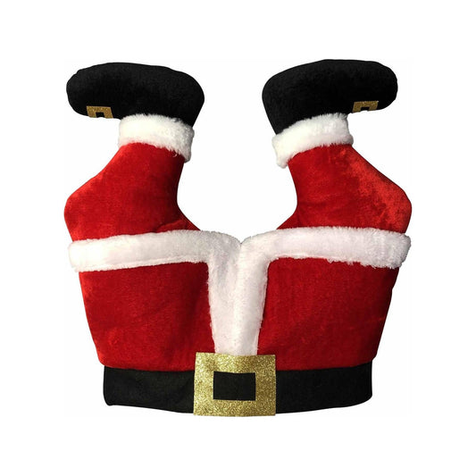 Velvet Santa Legs Hat