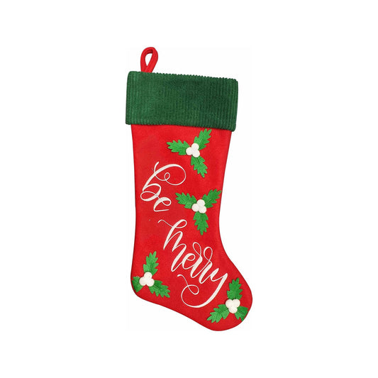 "Be Merry" Stocking