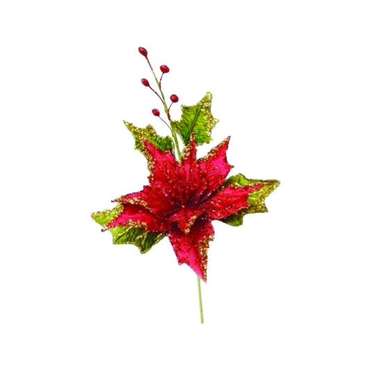 Poinsettia w/ Pick