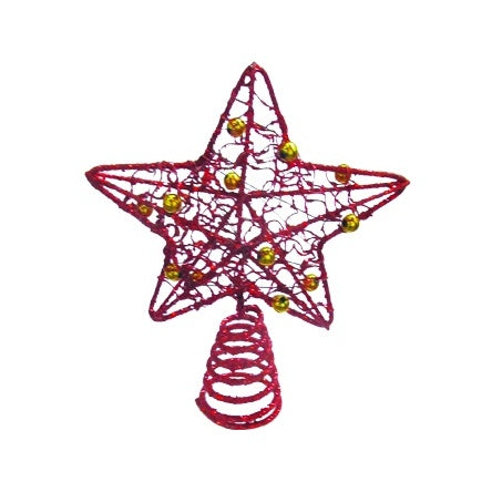 Filigree Star Tree Top w/ Beads