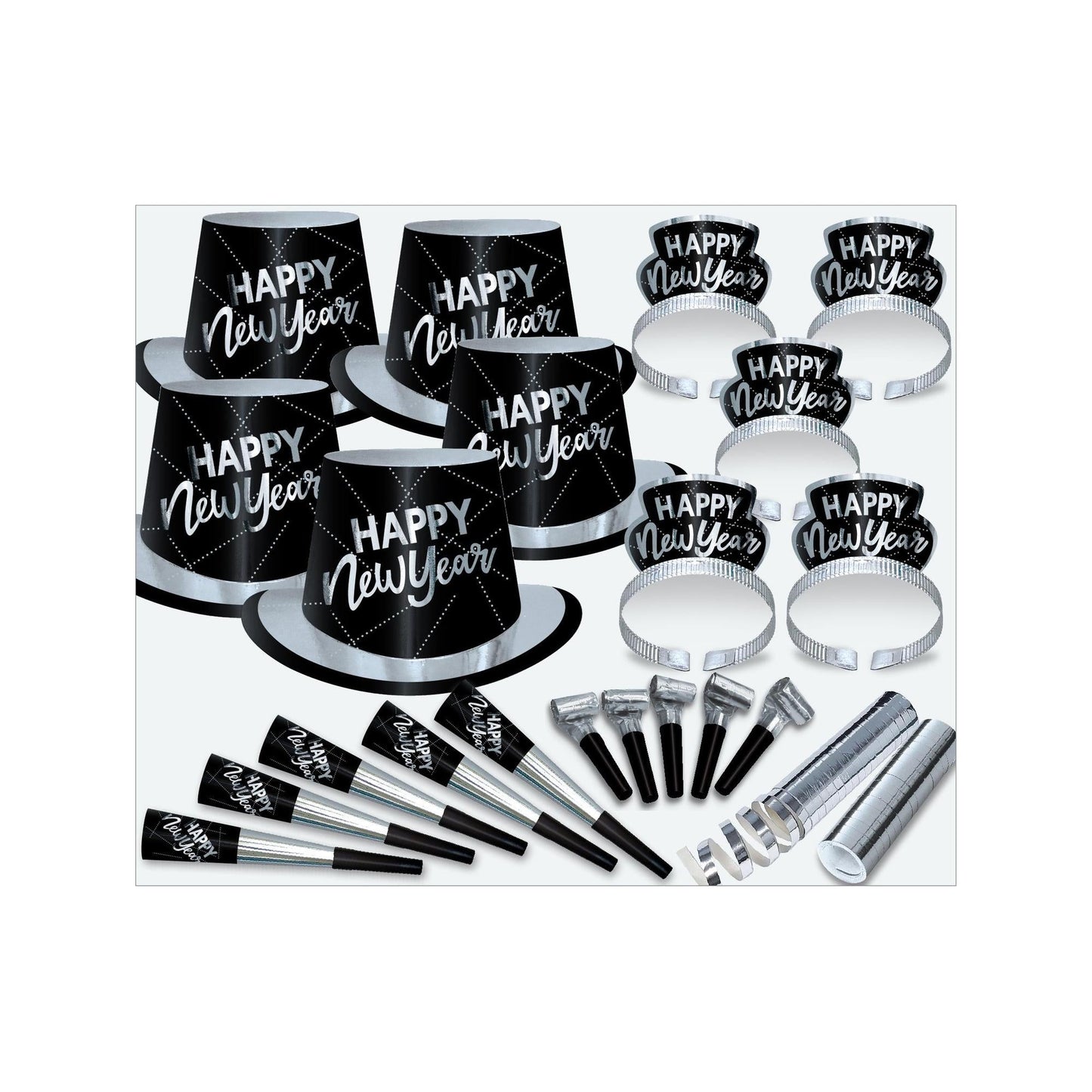 Party Time Silver Assortment for 50