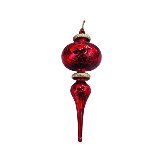 Glittered Glass Finial