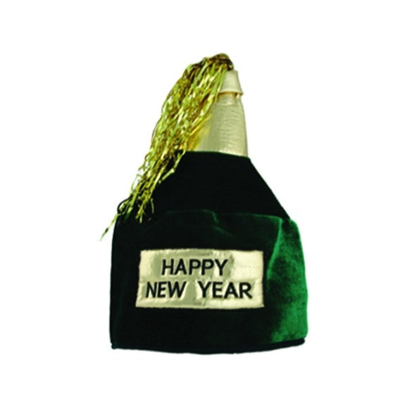 Happy New Year Bottle Head Hat