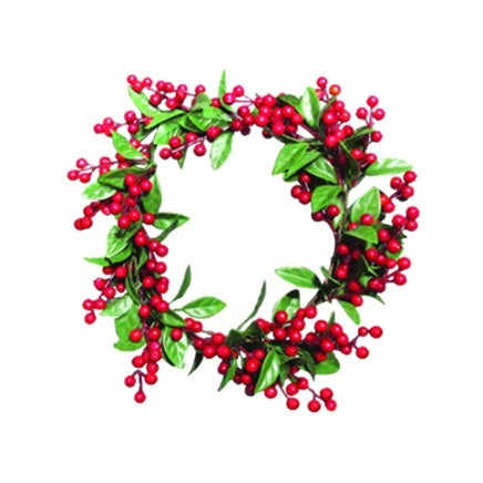 Wreath w/ Berries and Leaves