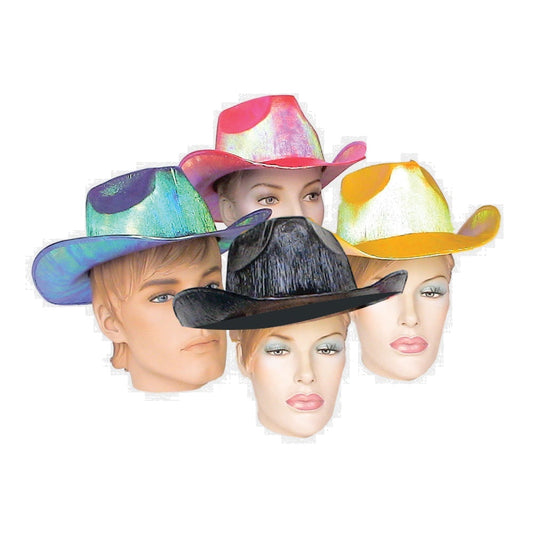 Shiny Fabric Cowboy Hat