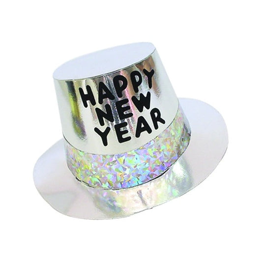 Printed Happy New Year Platinum Hi-Hat