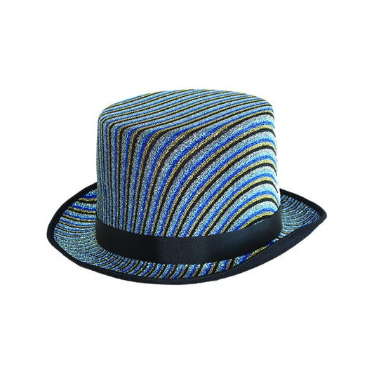 Glittered Striped Tall Hat