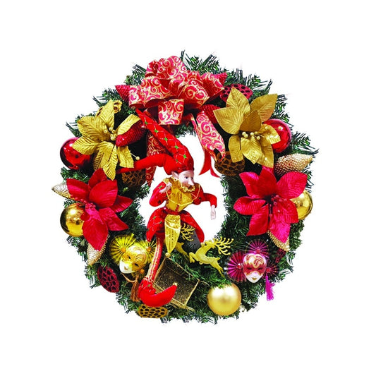 Decorated Wreath w/ Jester