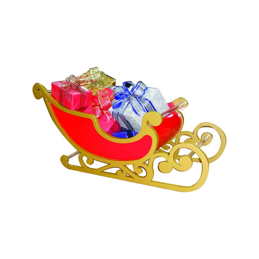 Handcrafted Acrylic and Wood Sleigh