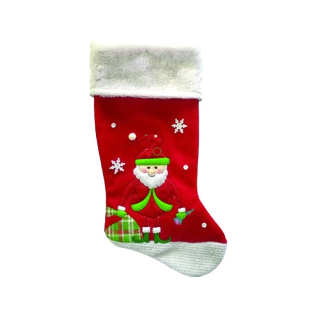 Felt Stocking w/ Santa Design