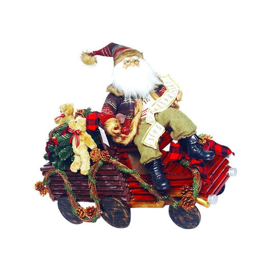Santa on Cart