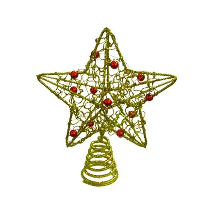 Filigree Star Tree Top w/ Beads