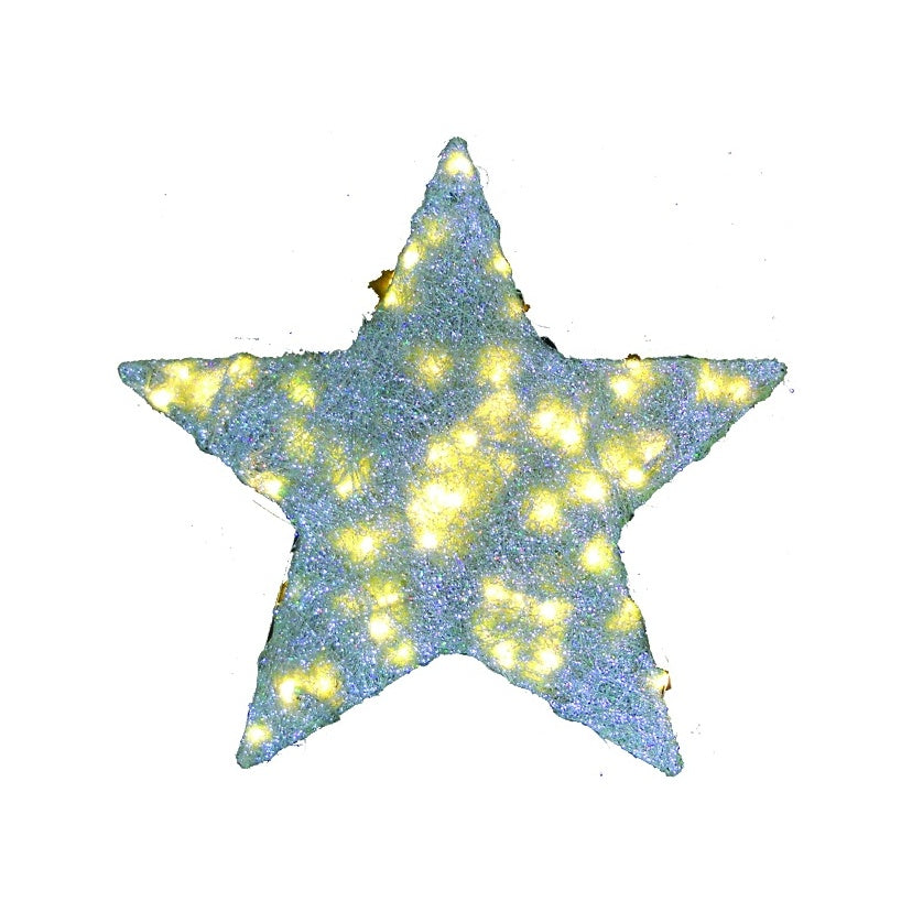 Illuminated Sisal Star