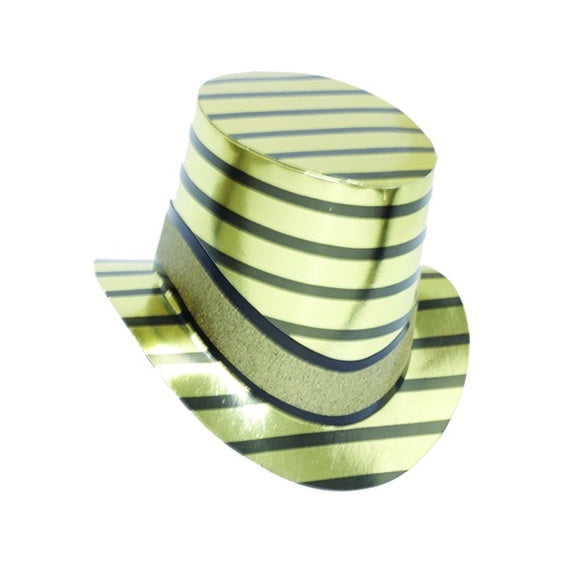 Glittered Striped Foil Hat